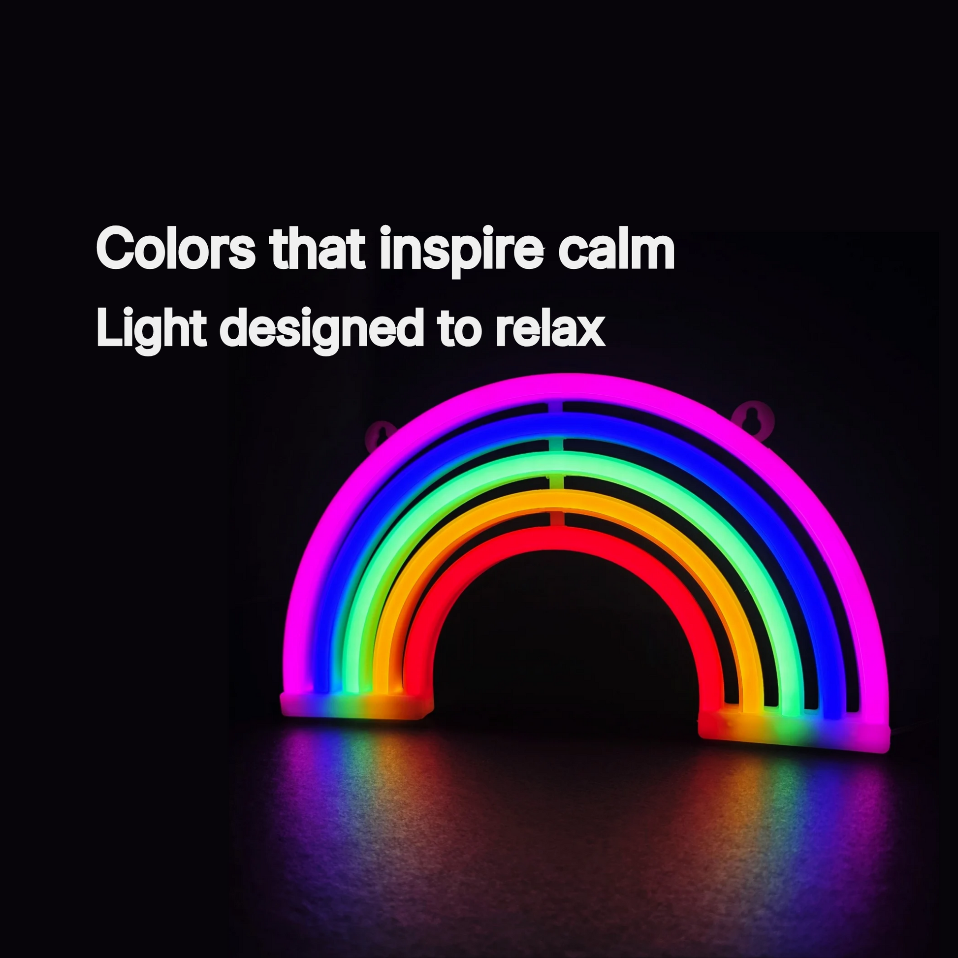 VibraGlow ambient rainbow lamp with calming multicolor lighting